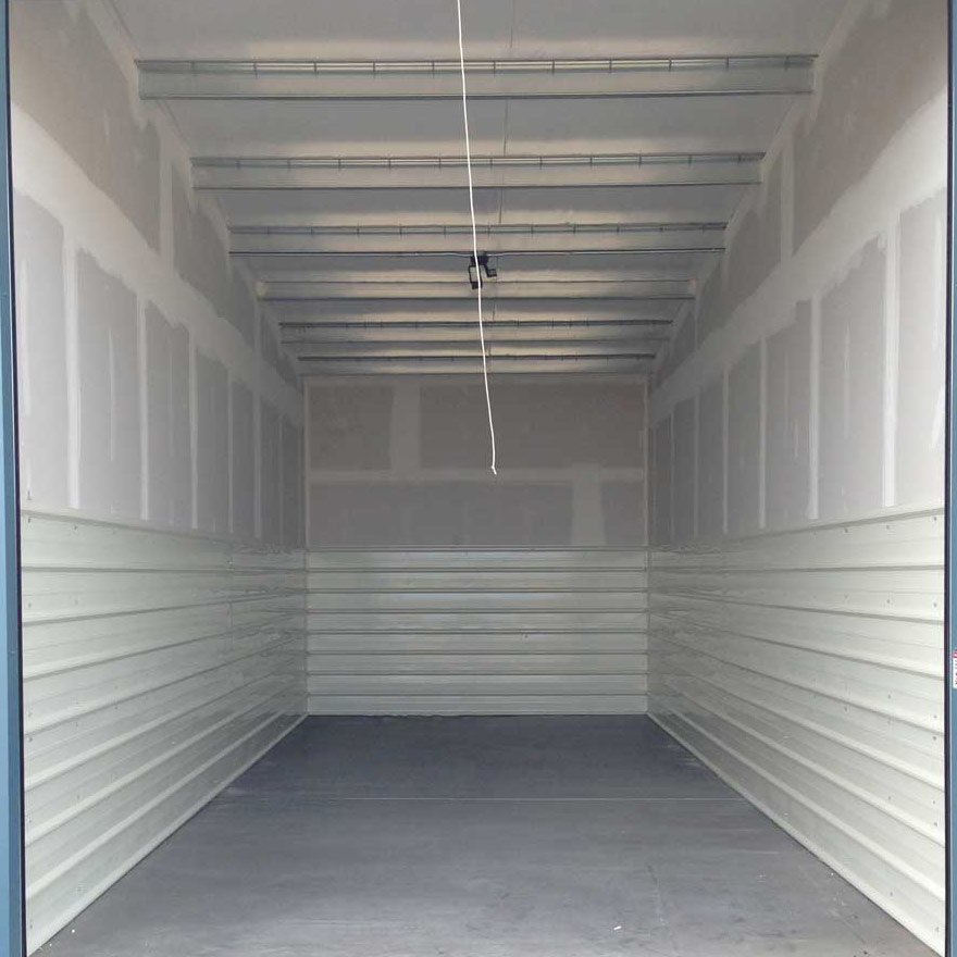 Photo of empty self storage unit interior